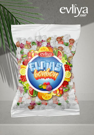 Elmas Meyve Aromalı Sert Şeker 500gr