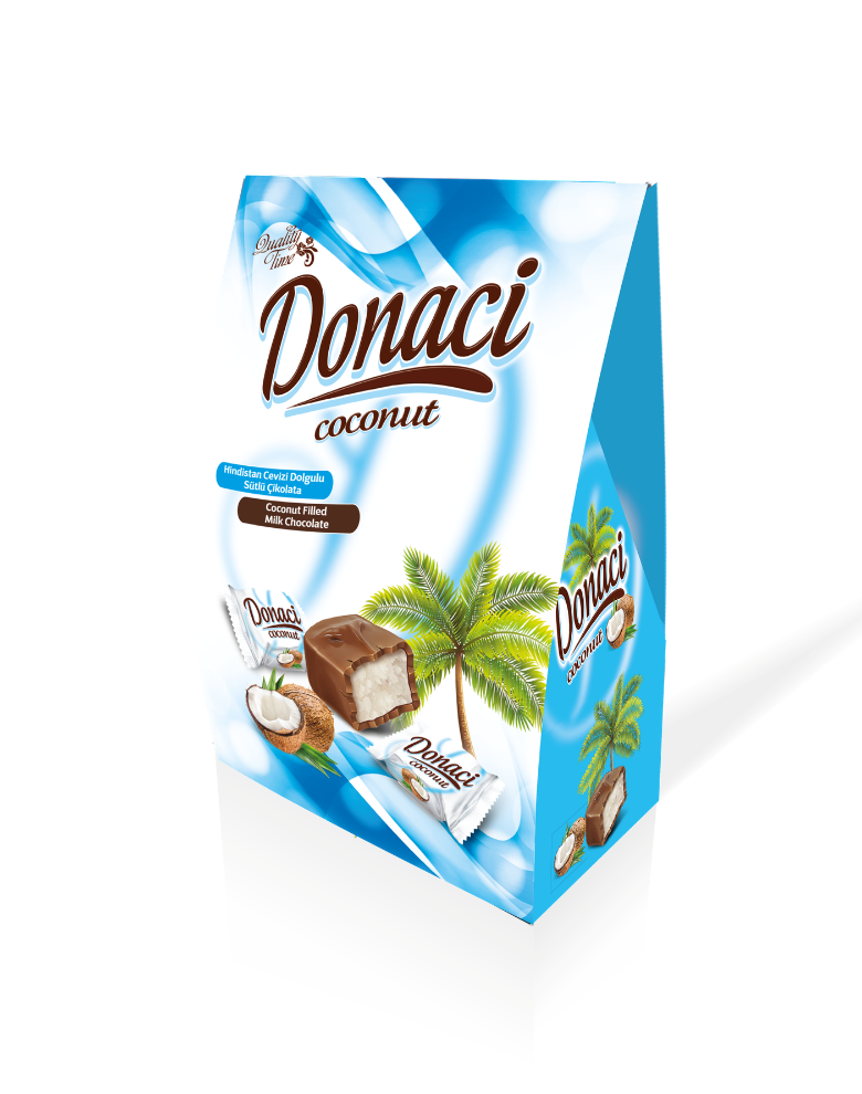 Donaci Hindistan Cevizli Çikolata Kaplamalı Bar 600g Çanta