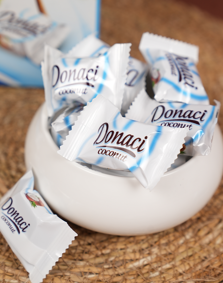 Donaci Hindistan Cevizli Çikolata Kaplamalı Bar 600g Çanta