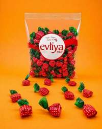 Çilekli Torbacık Sert Şeker 1000g