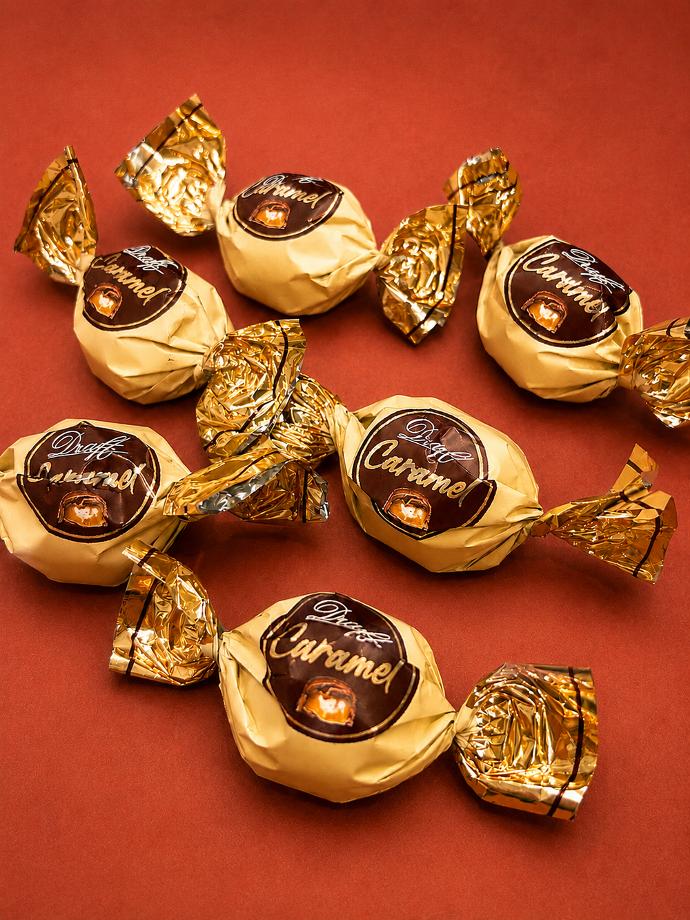 DRAFT CARAMEL ÇİKOLATA KAPLAMALI FONDAN (300GRX12)-(KUTU)