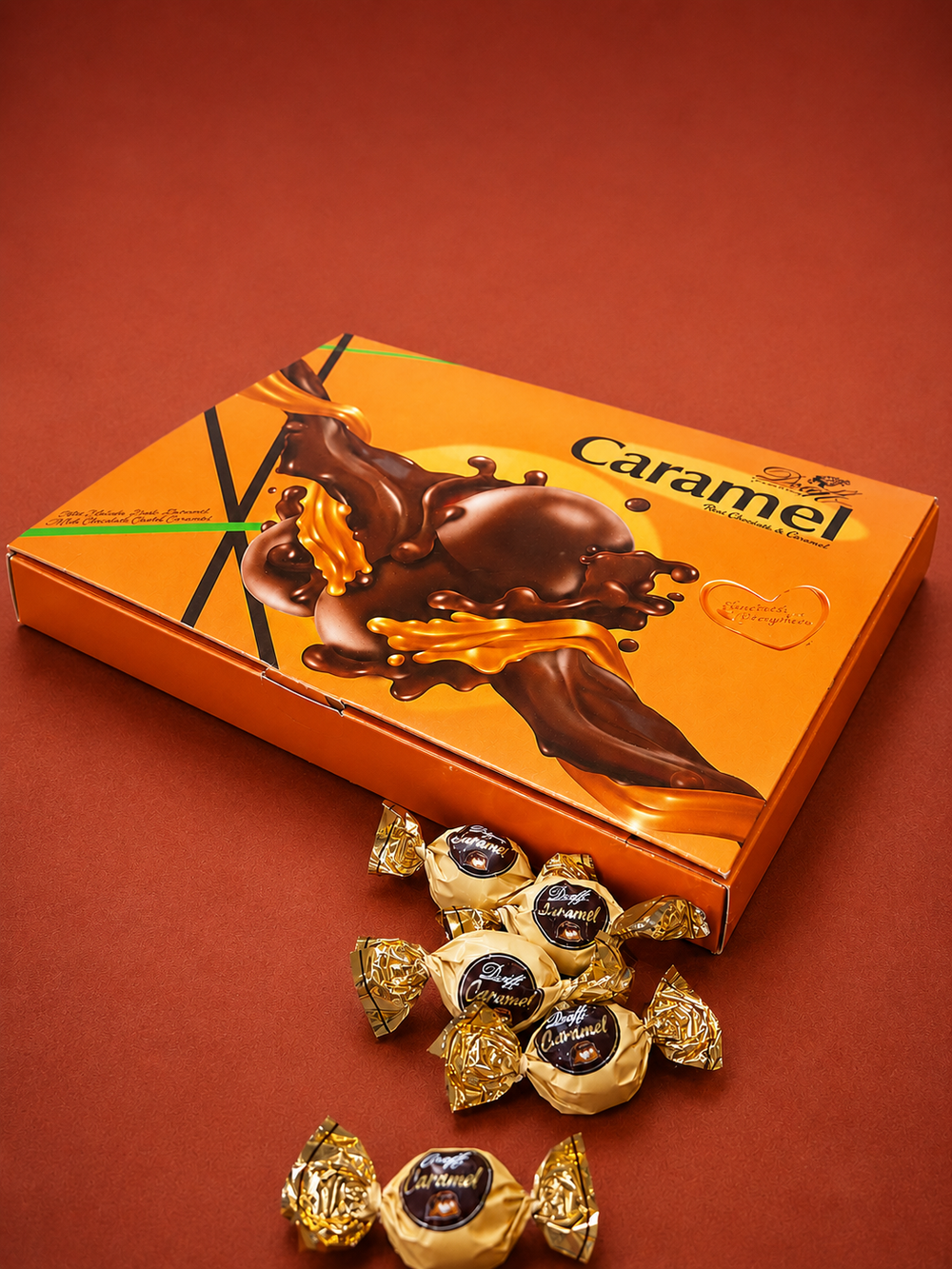 DRAFT CARAMEL ÇİKOLATA KAPLAMALI FONDAN (300GRX12)-(KUTU)