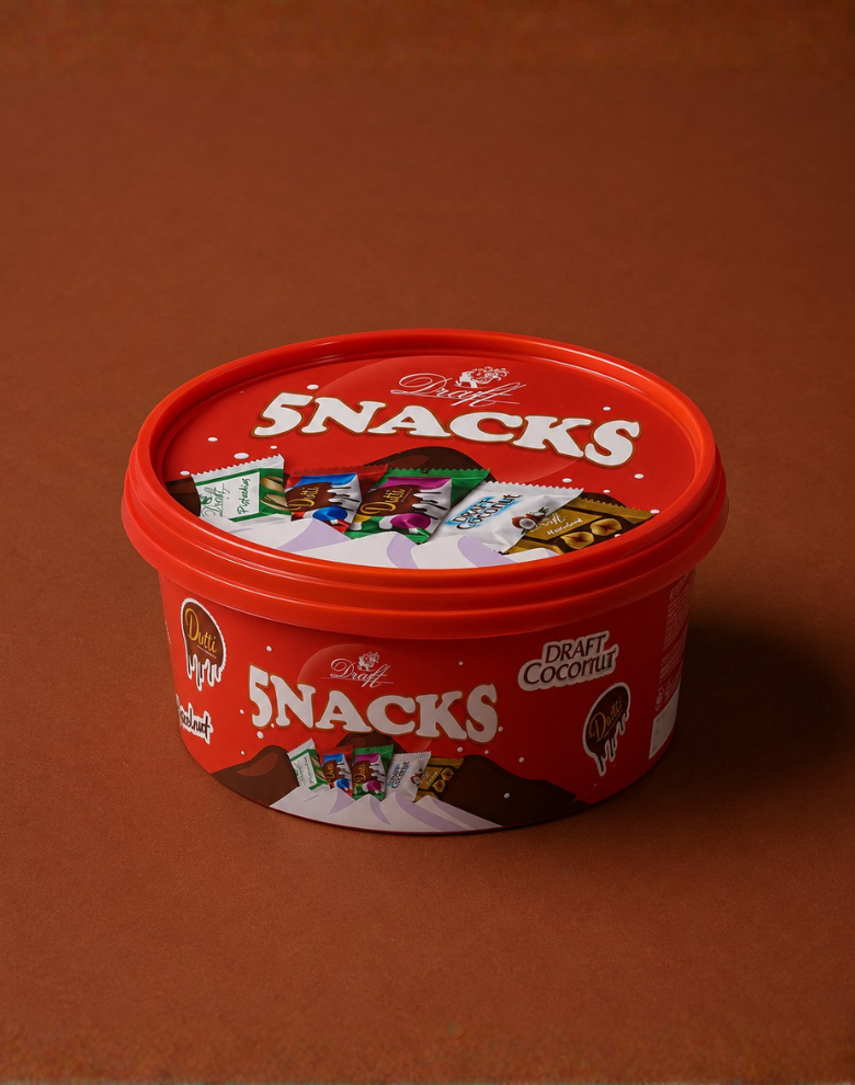 Draft 5NACKS Karışık Sütlü Çikolata Kutusu 300g