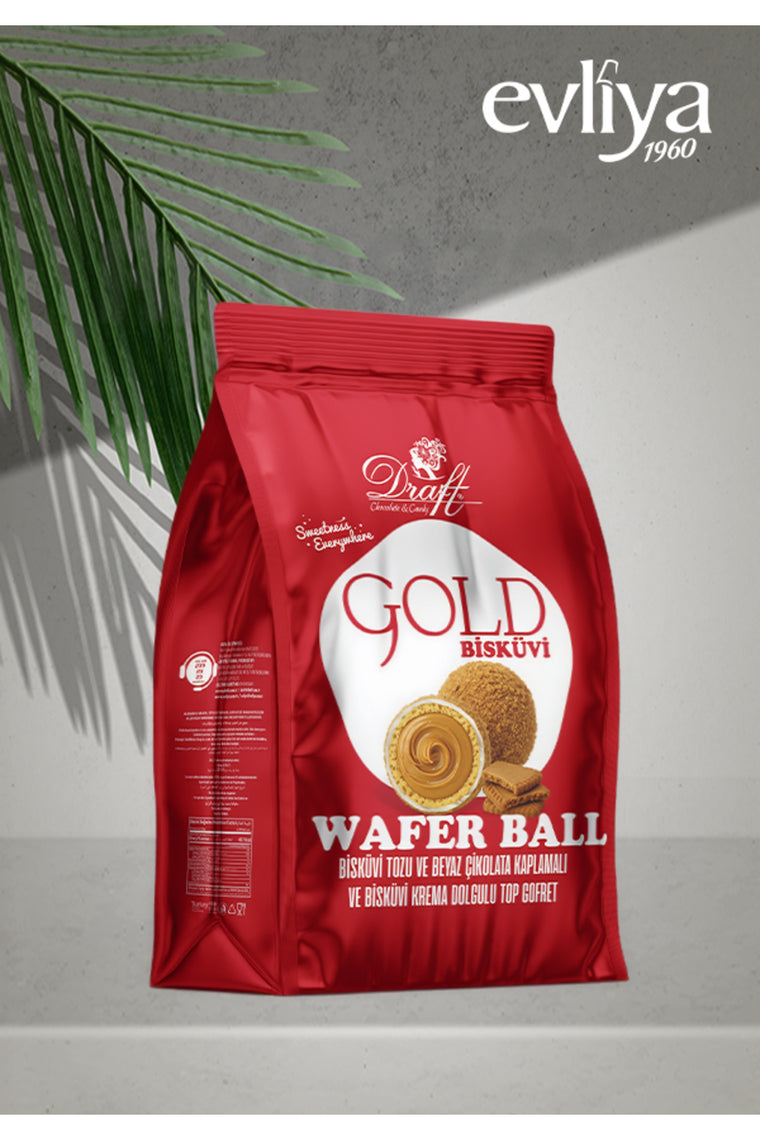 Draft Gold Bisküvi Tozu ve Sütlü Çikolata Kaplamalı Gofret 150g