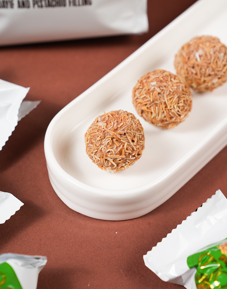 Draft Gold Çıtır Kadayıflı Antep Fıstık Dolgulu Sütlü Çikolata Kaplamalı Gofret 500g