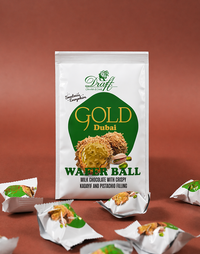Draft Gold Çıtır Kadayıflı Antep Fıstıklı Dolgulu Sütlü Çikolata Kaplamalı Gofret 150g