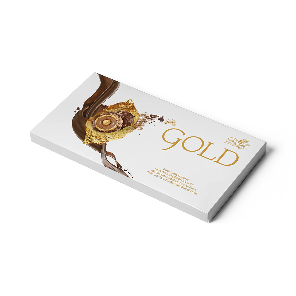 Draft Gold Fındıklı Çikolata Dolgulu Gofret 174g 12'li Kutu
