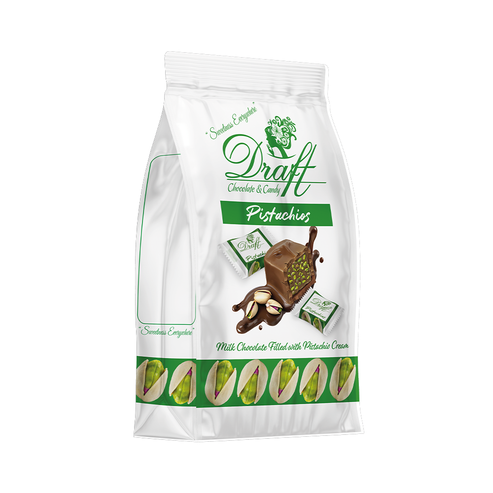 Draft Pi̇stachi̇os Antep Fistikli Dolgulu Sütlü Çi̇kolata 120gr