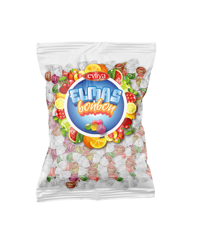 Elmas Meyve Aromalı Sert Şeker 500gr