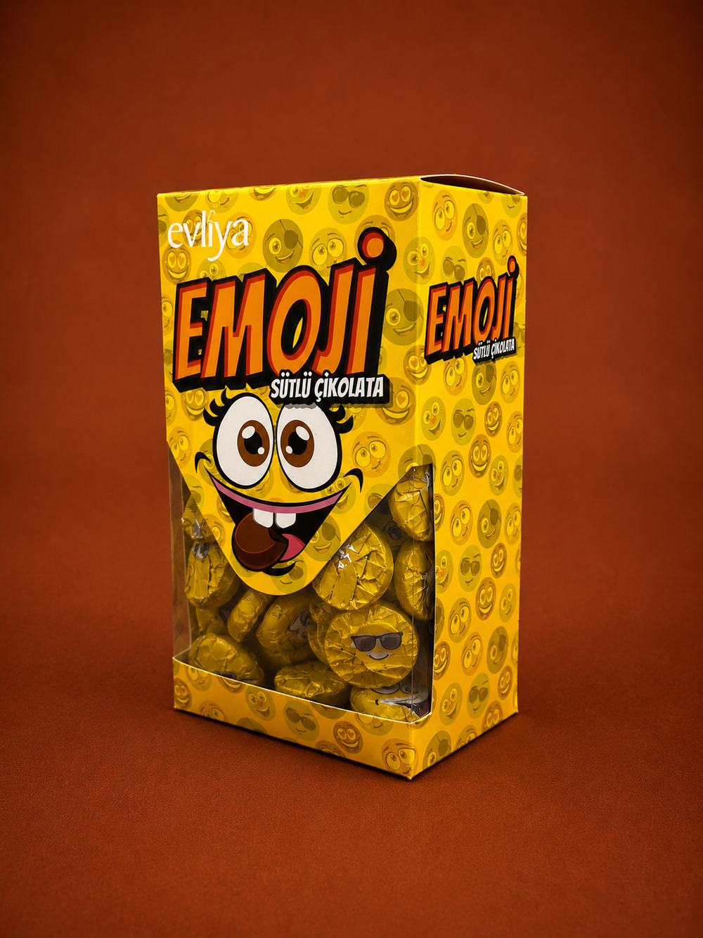 Emoji Sütlü Çikolata 400g (Hediyelik Kutu)