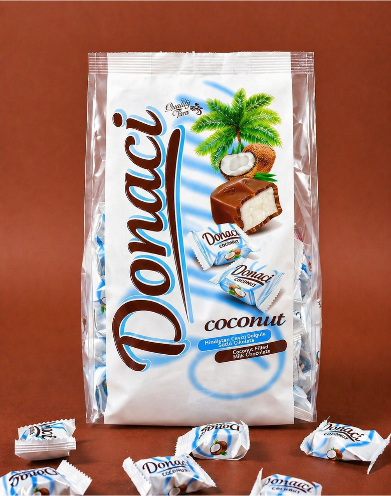 Donaci Hindistan Cevizli Çikolata Kaplamalı 1000GR