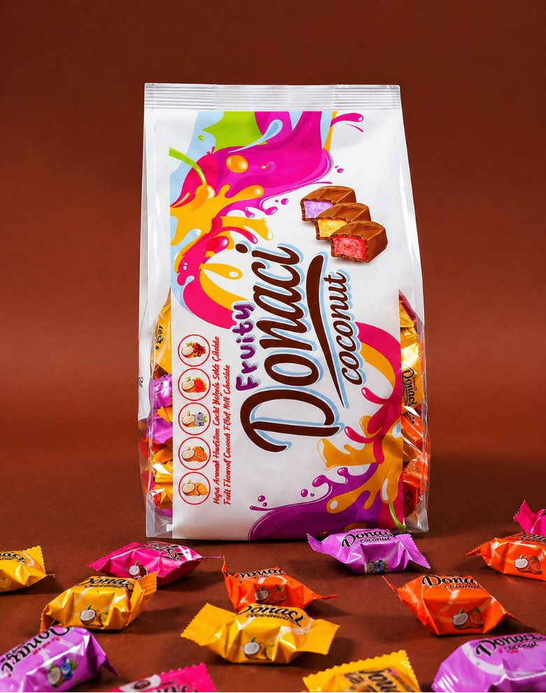 Donaci Meyve Aromalı Hindistan Cevizli Bar 1 Kg