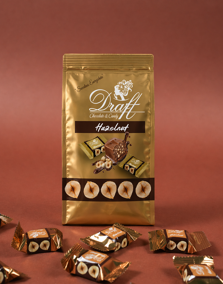 Draft Hazelnut Fındık Parçacıklı Çikolata 120gr