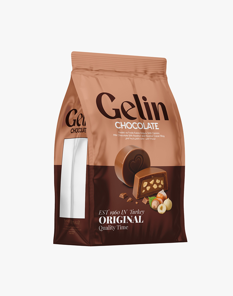 Gelin Fındık Parçacıklı Sütlü Çikolata 300g