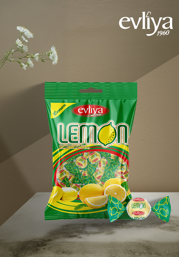 Evliya Limon Aromalı Sert Şeker 350g