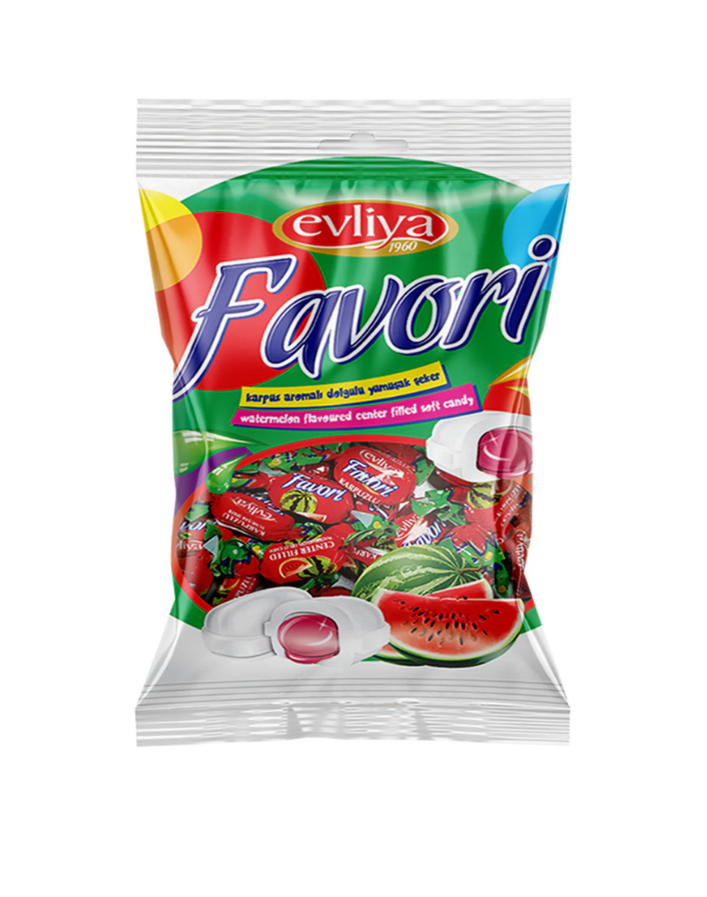 Favori Karpuz Aromalı Dolgulu Şeker 350 gr