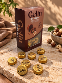 Gelin Fındık ve Fındık  Krema Dolgulu Sütlü Çikolata 300G Hediyelik Kutu