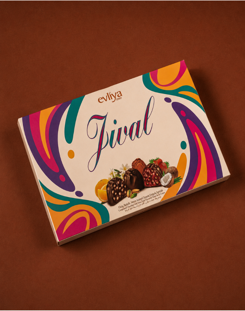 Jival Pirinç Patlaklı Meyve Aromalı Krema Dolgulu Kokolin 310g Kutu